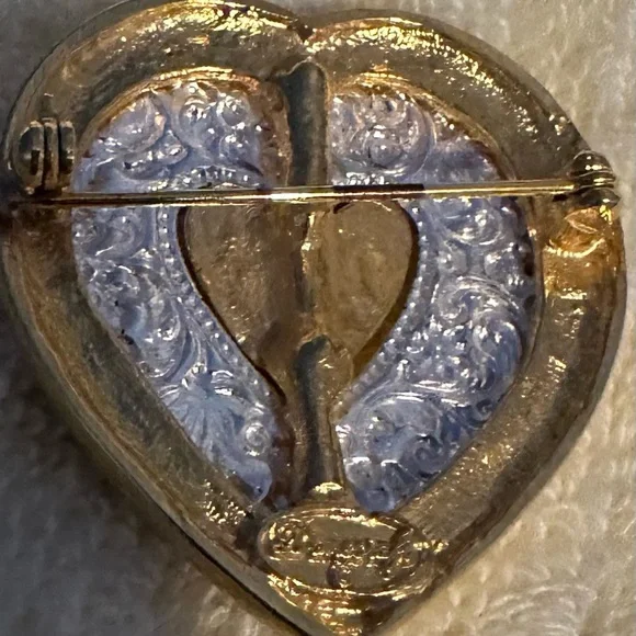 Heart brooch - Picture 2 of 2